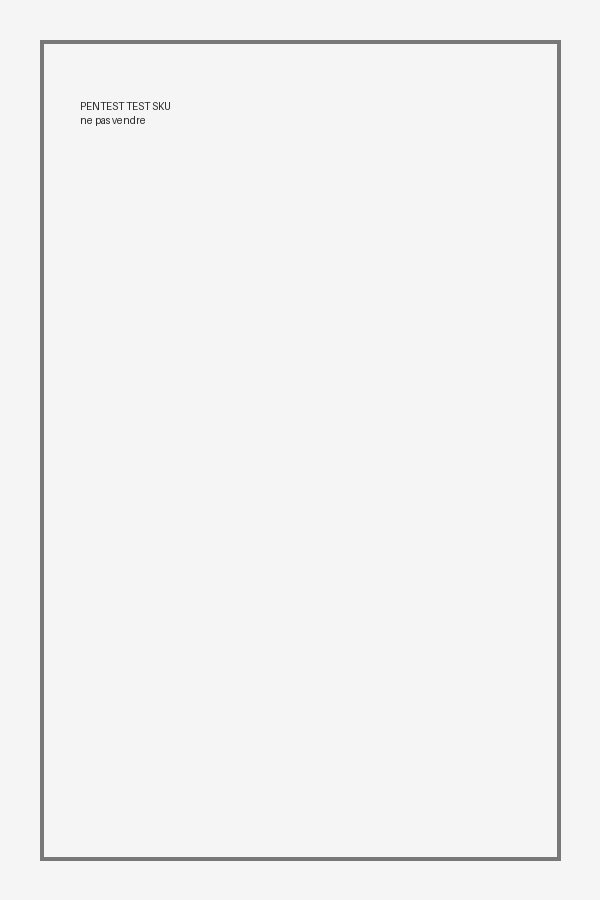 Exemplaire de test pentest